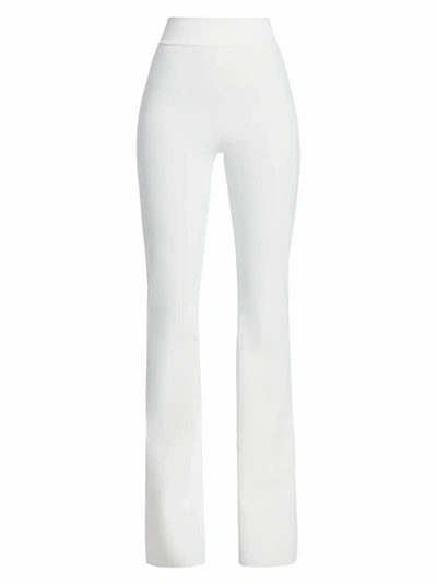 Shop Chiara Boni La Petite Robe Women's Venusette High-waist Trousers In White
