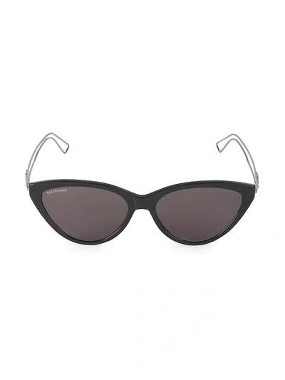 Shop Balenciaga 56mm Cat Eye Sunglasses In Black