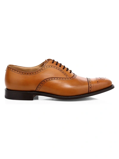 Shop Church's Men's City Collection Toronto Leather Brogues In Old Chestnut