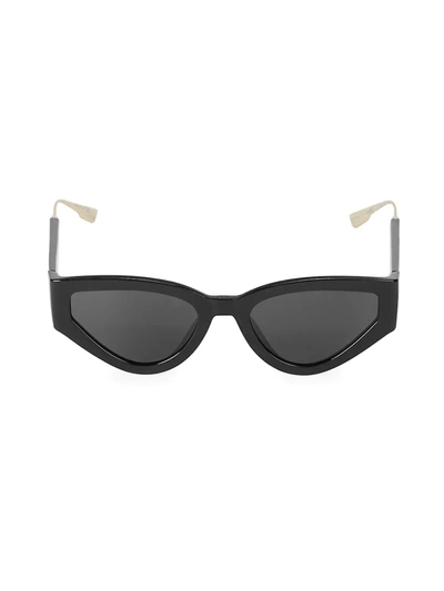 Shop Dior Women's 53mm Cat Eye Sunglasses In Black