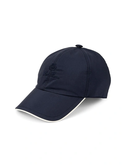 Shop Loro Piana Men's Wind Baseball Hat In Dark Blue