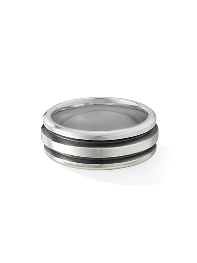 Shop David Yurman Men's Deco Sterling Silver Ring