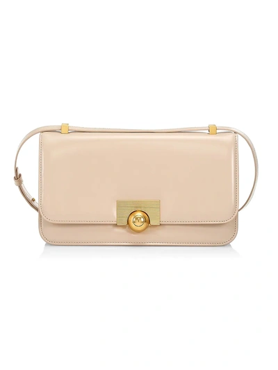 Bottega Veneta Women s Small Ronde Patent Leather Shoulder Bag In Light Camel ModeSens