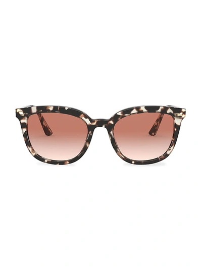 Shop Prada Heritage 53mm Square Sunglasses In Ivory