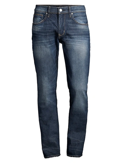 Shop Hudson Men's Blake Distressed Stretch Slim-straight Jeans In Turn Over