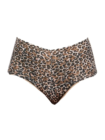 Shop Hanky Panky Women's Classic Leopard Boyshort Briefs In Neutral