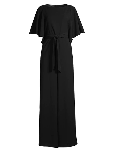 Shop Lafayette 148 Women's Annette Finesse Crepe Jumpsuit In Black