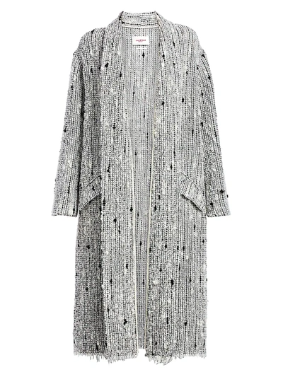 Shop Isabel Marant Étoile Women's Faby Textured Towel Coat In Grey