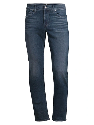 Shop 7 For All Mankind Slimmy Slim Straight-fit Jeans In Status Quo