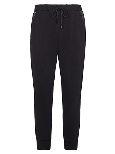 Shop Fendi Ff Net Detail Sweatpants In Black