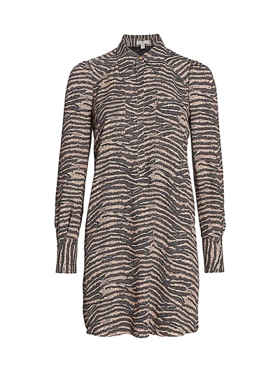 Shop Joie Talma Printed Shirtdress In Ginger
