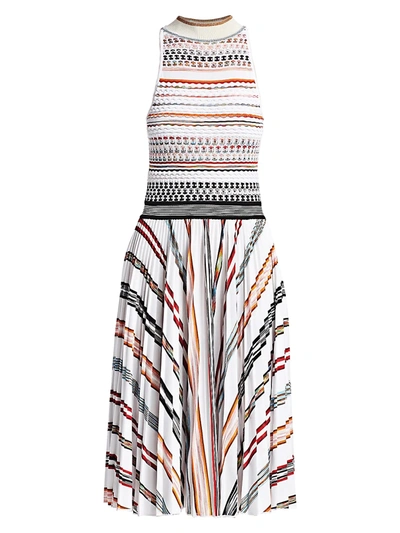 Shop Missoni Women's Striped Knit Bodice Dress In Multi Stripe