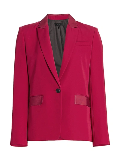 Shop Rag & Bone Women's Rylie Button-front Blazer In Pink