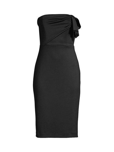 Shop Black Halo Women's Divina Cocktail Sheath Dress In Black