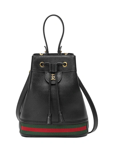 Shop Gucci Women's Ophidia Small Bucket Bag In Black