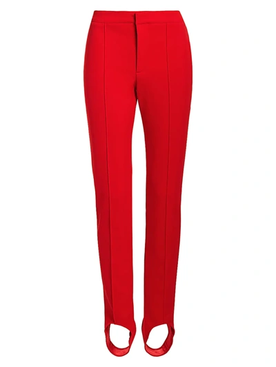 Shop Moncler Grenoble Stirrup Ski Pants In Red