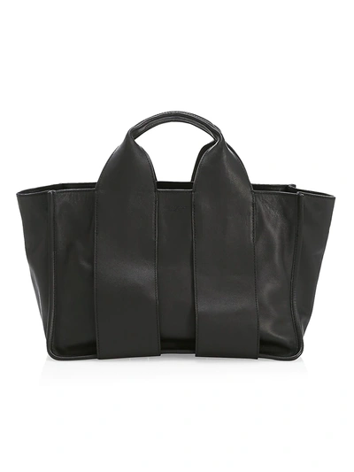 Shop Alexander Wang Women's Medium Rocco Leather Satchel In Black