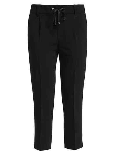 Shop Atm Anthony Thomas Melillo Micro Twill Pull-on Pants In Black