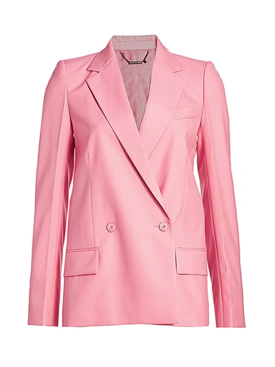 Shop Givenchy Women's Structured Double Breasted Jacket In Flamingo