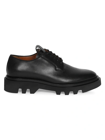 Shop Givenchy Leather Combat Derby Shoes In Black