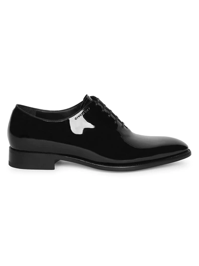 Shop Givenchy Classic Patent Leather Derby Shoes In Black