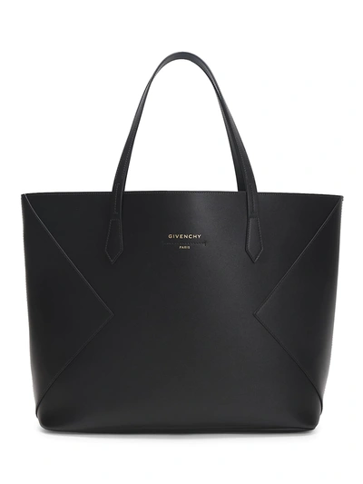 Shop Givenchy Women's Wing Leather Tote In Black