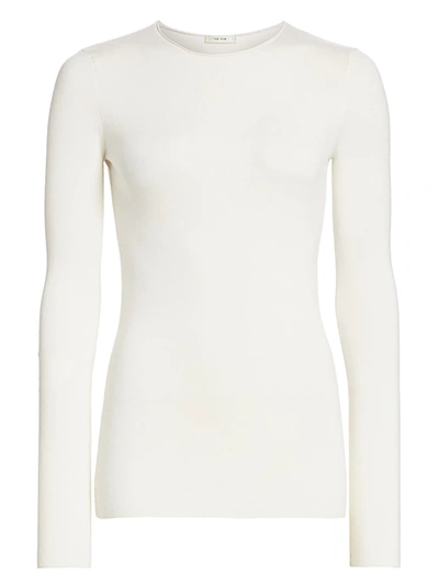 Shop The Row Women's Tumelo Cashmere & Wool Sweater In Off White