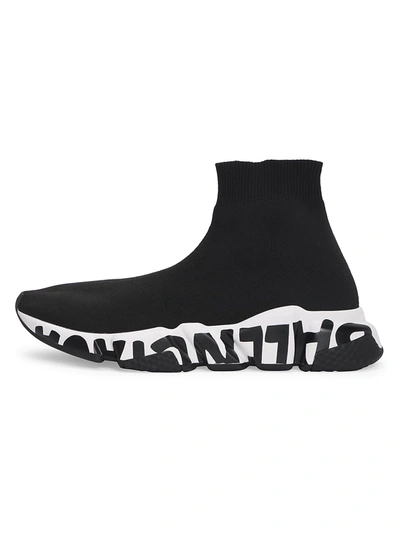 Shop Balenciaga Women's Speed Lt Sock Sneakers In Black White