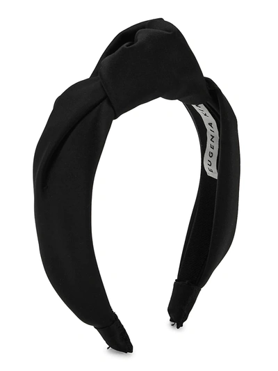 Shop Eugenia Kim Women's Maryn Knotted Satin Headband In Black