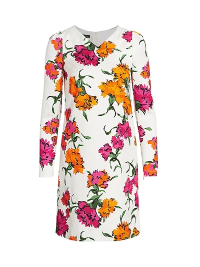 Shop Escada Women's Dleah Marigold Shift Dress In Marigold Floral