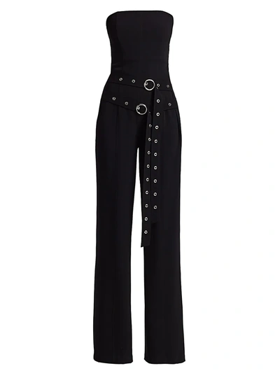 Shop Cinq À Sept Women's Jessi Strapless Jumpsuit In Black