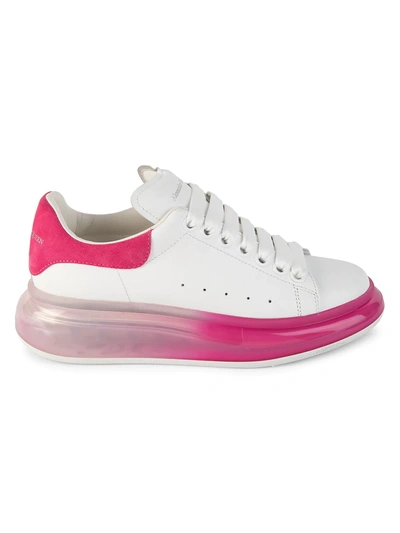 Shop Alexander Mcqueen Transparent Sole Oversized Sneakers In Pink