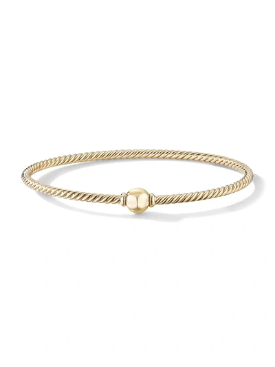 Shop David Yurman Women's Solari Center Station Bracelet In 18k Yellow Gold With Gold Dome