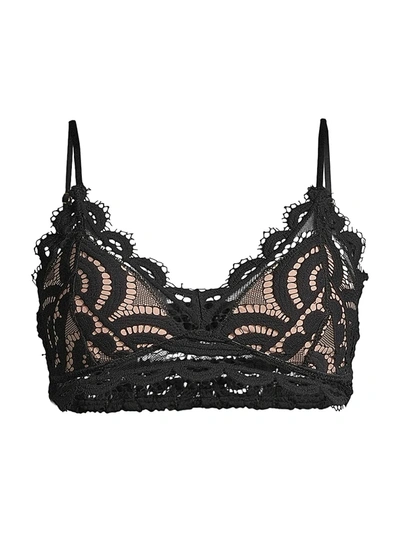 Shop Pq Lace Ruffle Top In Midnight