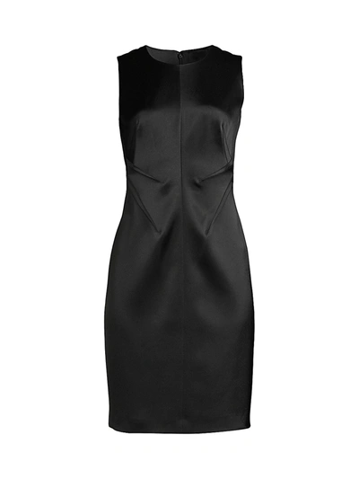Shop Elie Tahari Women's Dorit Sleeveless Sheath Dress In Black