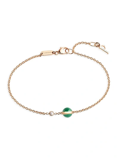 Shop Piaget Women's Possession 18k Rose Gold, Malachite & Diamond Bracelet