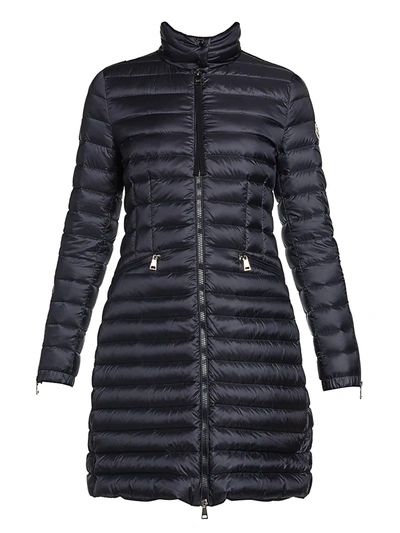 Shop Moncler Sable Giubbotto Zip-cuff Puffer Jacket In Navy