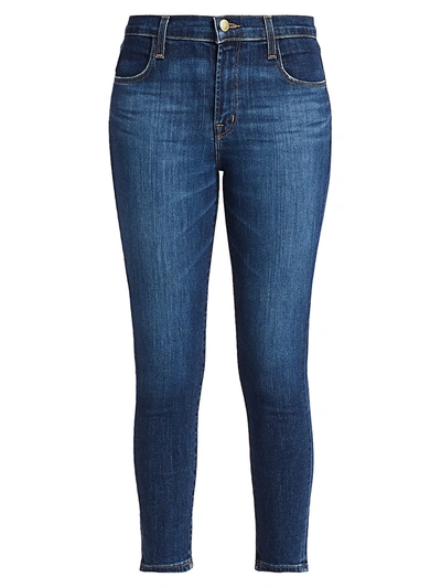 Shop J Brand Alana Mid-rise Crop Skinny Jeans In Arcade