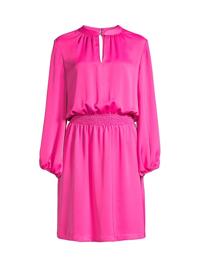 Shop Trina Turk Jet Set Jungle Kaneshon Keyhole Tunic Dress In Trina Pink