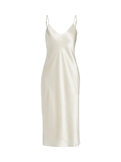 Shop L Agence Women's Jodie Silk Slip Dress In Champagne