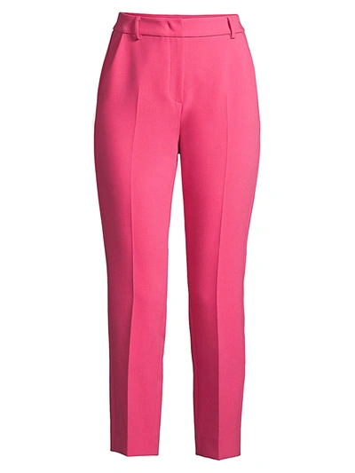 Shop Weekend Max Mara Opaco Slim Cropped Trousers In Shocking Pink