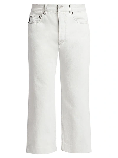 Shop Balenciaga Men's Wide-leg Jeans In Cement