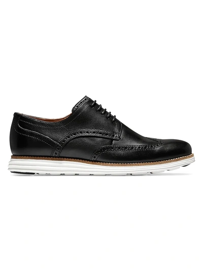 Shop Cole Haan Men's Original Grand Wingtip Oxford Shoes In Black