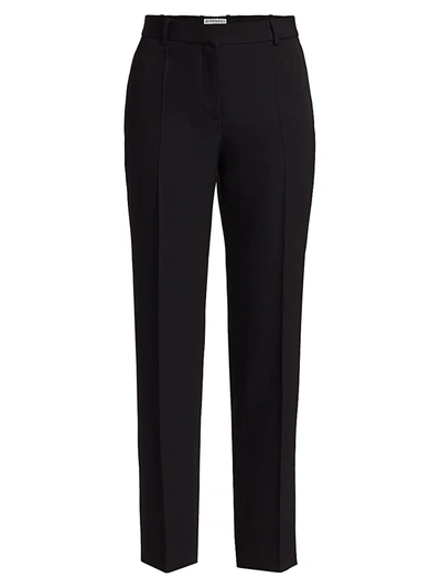 Shop Givenchy Women's Cigarette Wool Trousers In Black