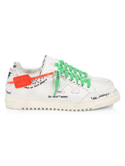 Shop Off-white Men's 2.0 Leather Low-top Sneakers In White