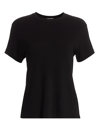 Shop Re/done 70s Loose Short-sleeve T-shirt In Black