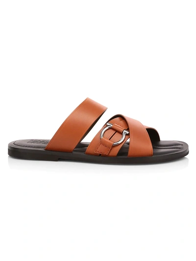 Shop Ferragamo Men's Atina Leather Strappy Sandals In Torpedo