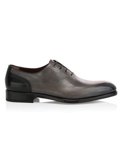 Shop Ferragamo Barclay Lace-up Leather Dress Shoes In Shade