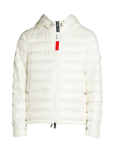Shop Moncler Rook Down Puffer Jacket In White