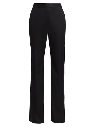 Shop Stella Mccartney Women's Wool Bootcut Trousers In Black